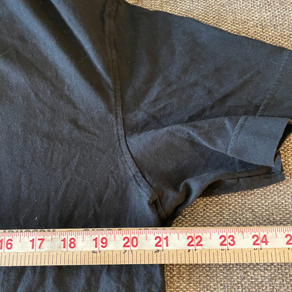 Yohji Yamamoto Adidas Tee LARGE rare square Y-3 square logo velvet black - Picture 16 of 16